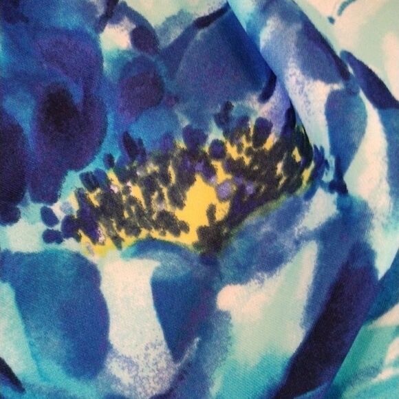 NWT Studio One Blue Floral Dress - Picture 14 of 15